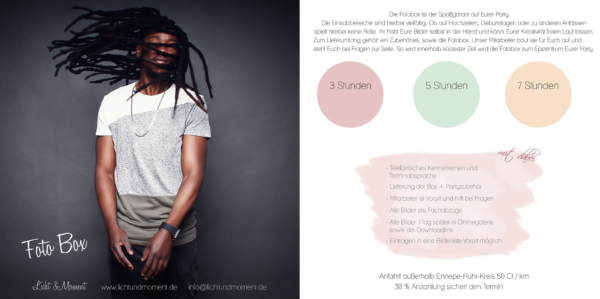Preise Licht&Moment Fotobox